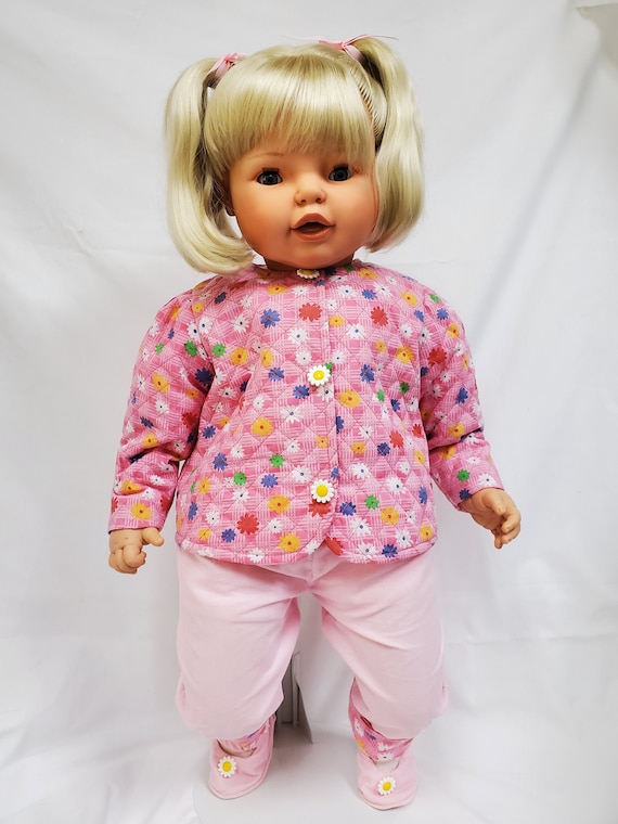 27" Big Kids Kamden with Corduroy Pants Outfit and Shoes |  Soft Body Doll