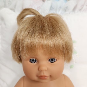 13.5 Tiny Baby Doll with Flannel Diaper Gender Neutral Doll White-Dark-Black-Asian Skin Tones White - Girl Hair