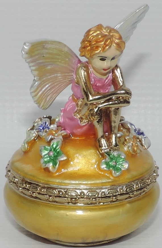 Fairy Sitting on Trinket Box