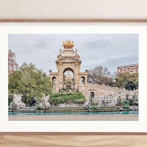 Parc de la Ciutadella Wall Art, The Cascada, Print from Barcelona, Catalonia, Spain - DIGITAL DOWNLOAD, PRINTABLE