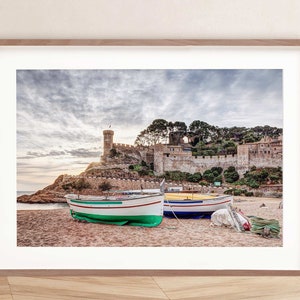 Amanecer en la playa (Tossa de Mar, Costa Brava, Cataluña, España) - IMPRESIÓN DIGITAL, Arte mural imprimible