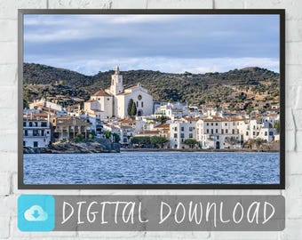 Cadaqués Digital Download – Costa Brava Landscape Art, Catalonia Wall Decor