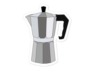 Spanish Cafetera Coffee Maker Sticker Mocha Pot