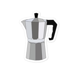 Spanish Cafetera Coffee Maker Sticker Mocha Pot