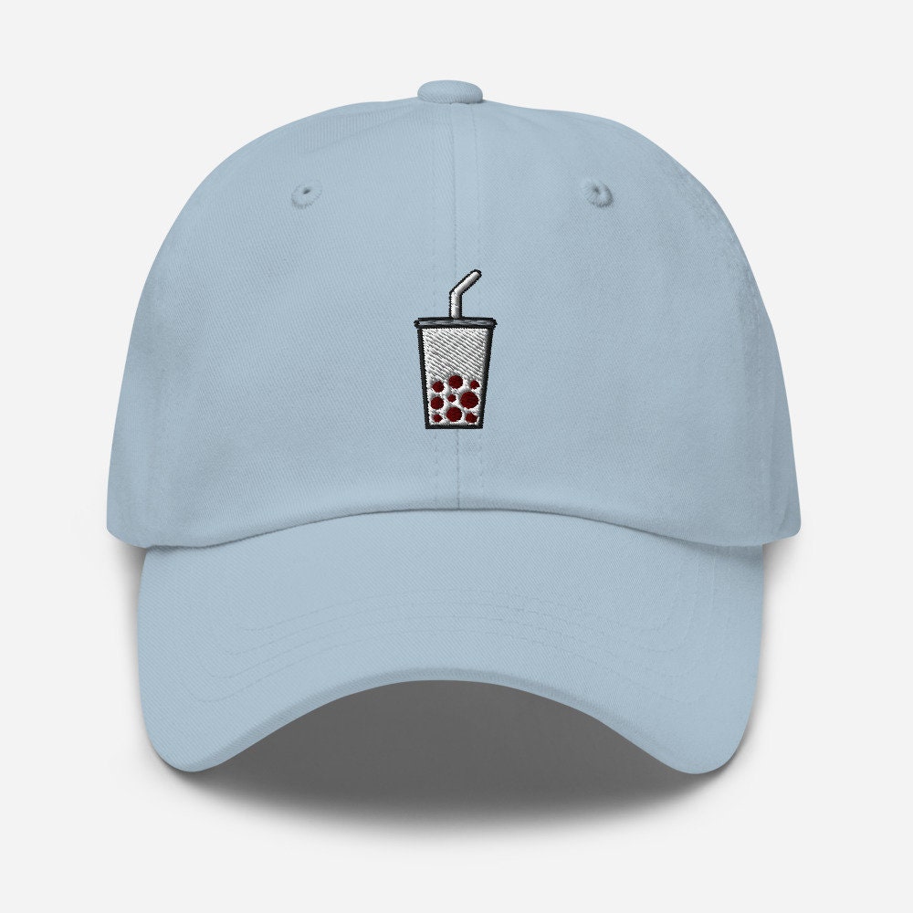 帽子 can i get some more milk tea? cap Boba Embroidered Dad Hat | Boba Milk Tea Hat | Bubble Tea