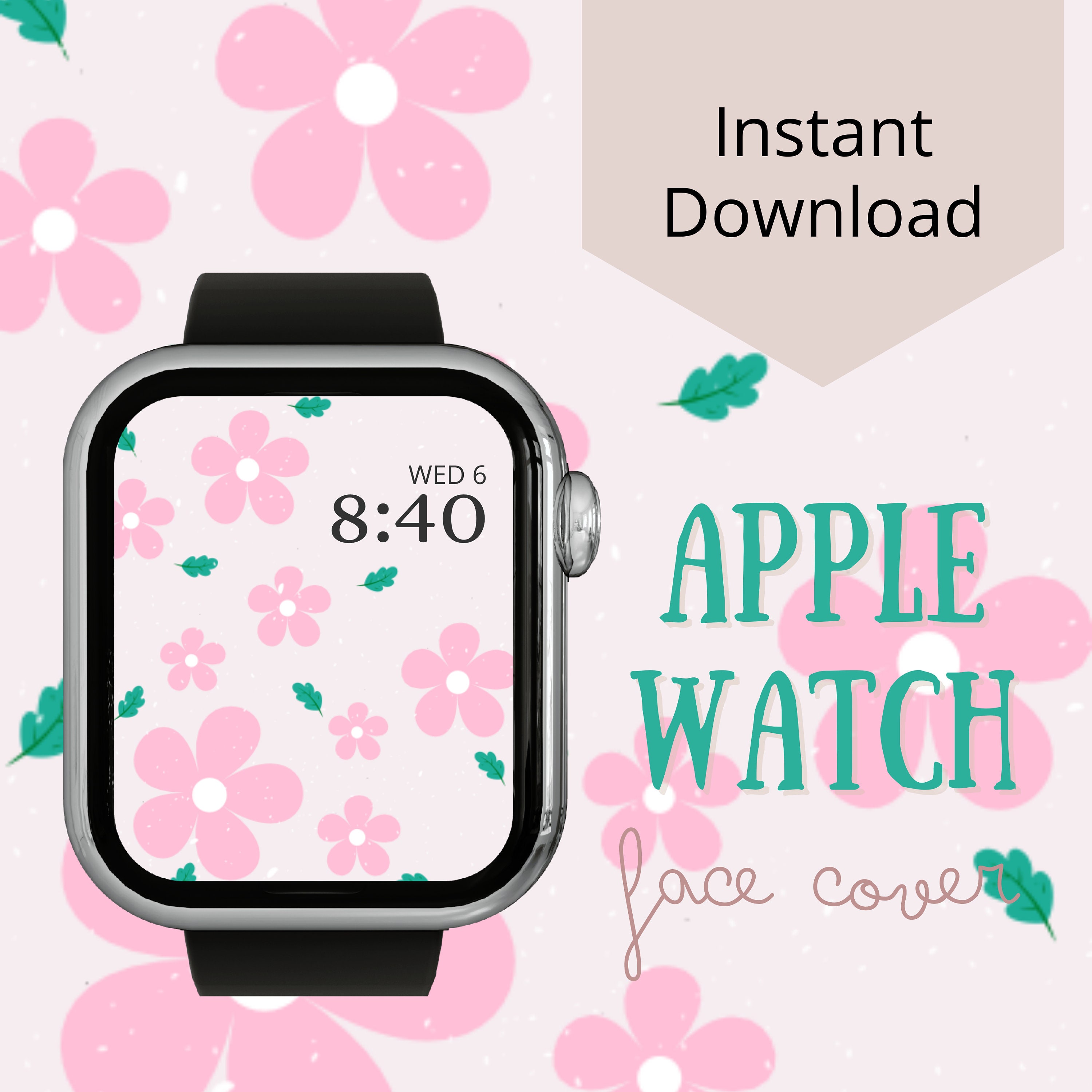 Apple Watch Wallpaper Flower Wallpaper Apple Watch Face Etsy