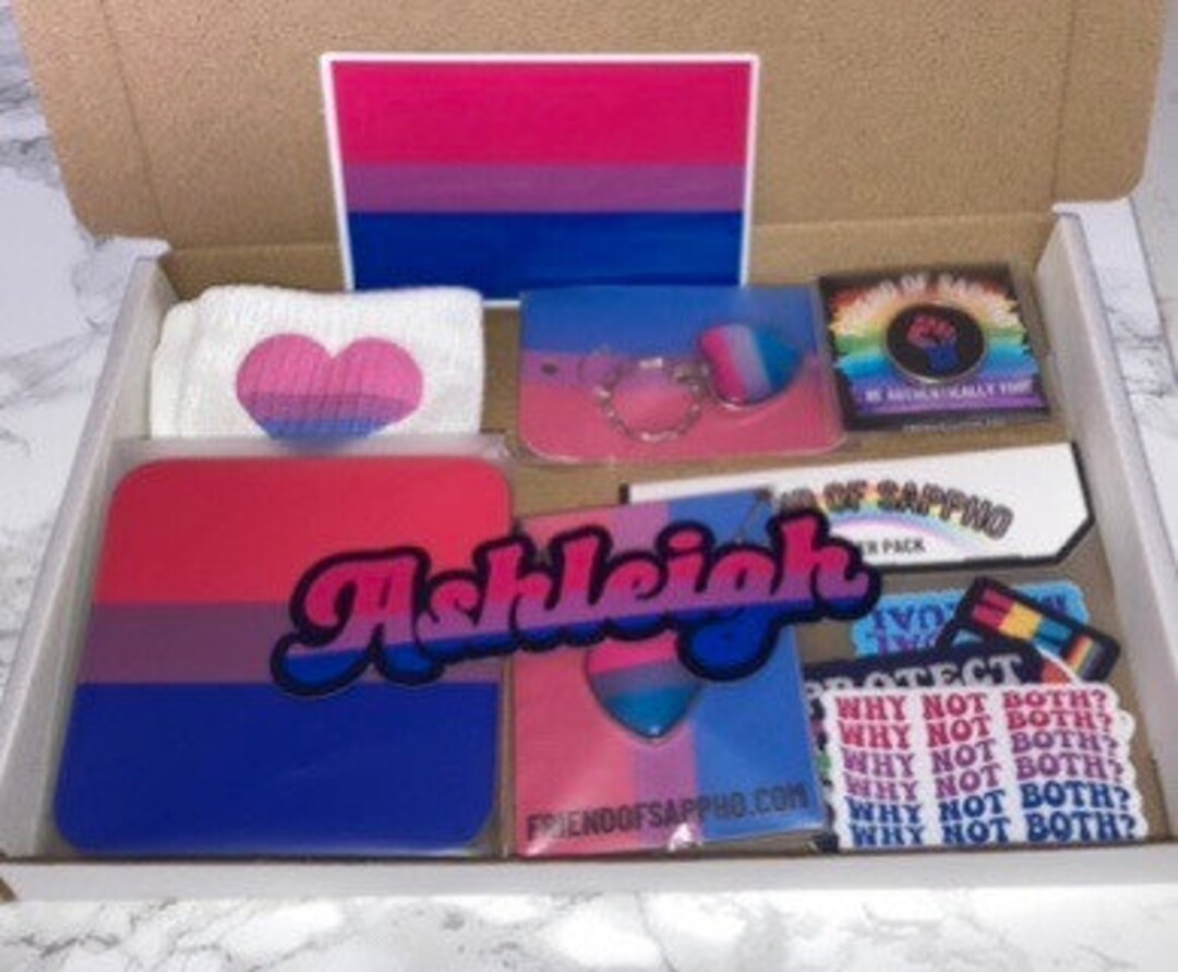 Pride Box / Bi Gift Box / LGBT Letterbox Gift / Bisexual Present / Bi