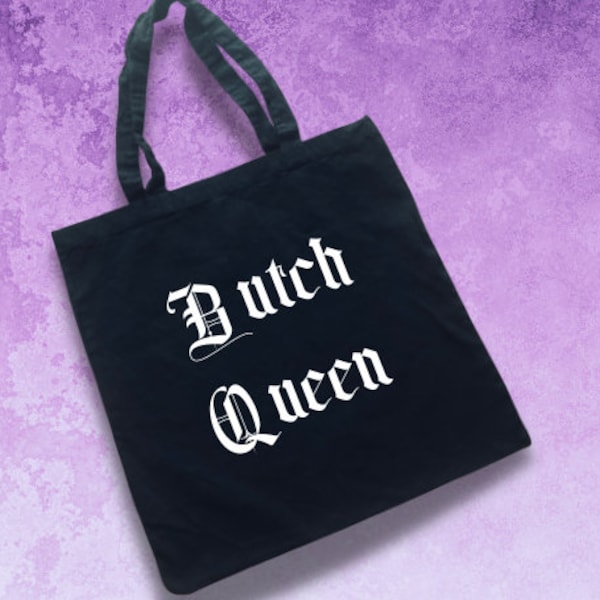 Butch Queen Black Tote Bag |  LGBT Tote |  Gay Goth |  Lesbian Gift |  Queer Owned |  Queer Tote | Queer Accessories |  LGBT Gift |  Gay Art