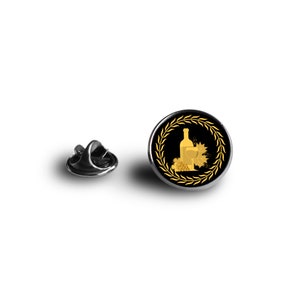 Professional Badge Lapel Pin & Shirt Cufflinks: Oenologist- New Professions - 16mm on Magglass