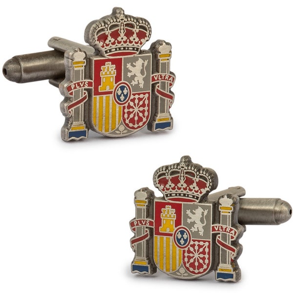 Spanish Constitutional Shield 18mm Cufflinks, Tie Bar and Lapel Pin