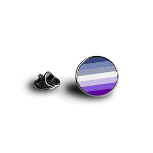 LGBTI+ Pride Flag Pin - Butch Flag - Minimalist Flag - Snap Pin - 16mm Magnifying Glass Pin
