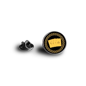 Badge Professionnel Chemise et Boutons de Manchette : Poker / Croupier - Nouvelles Professions - 16mm en Magglass