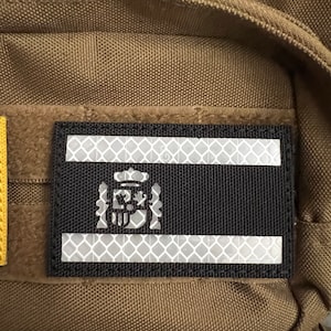 Reflective Patches of the Flag of Spain | For Clothes, Motorcycles or Backpack | Size 8x5cm | Tactical Patches | military patches