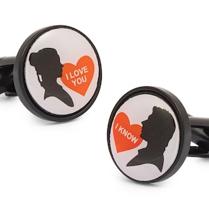 Elvish Leaf Cufflinks in Magglass - Handmade Cufflinks - Cufflinks for Weddings and Events - Gifts for Him/Her