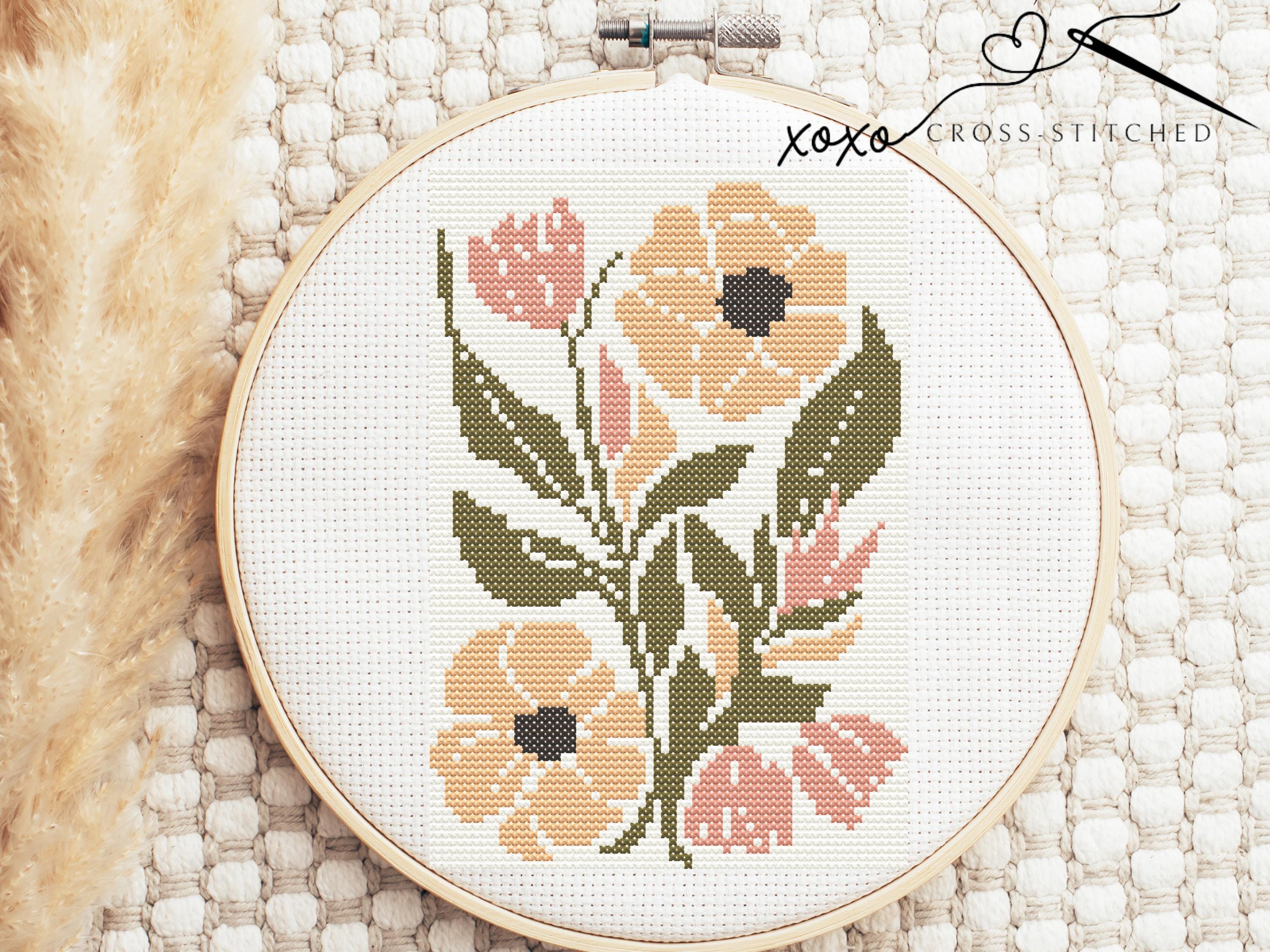 Ultimate Floral CROSS STITCH/クロスステッチ Mini Floral Cross Stitch Pattern - Etsy Canada