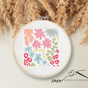 Modern Floral Cross Stitch Pattern, Nature Cross Stitch, Funny Cross Stitch, Snarky Embroidery Pattern, Xstitch Pattern