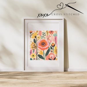 Floral Cross Stitch Pattern