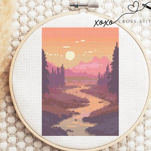 Landscape Cross Stitch Pattern