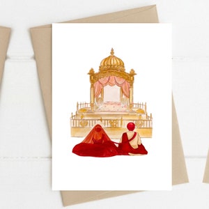 Sikh Wedding Card - Customizable