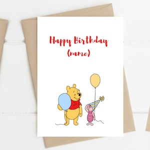 Winnie + Piglet | Birthday Card