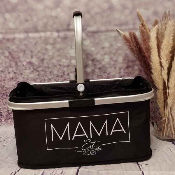 Einkaufskorb personalisiert für die Beste Mama, Oma, Tante, Opa, Patentante