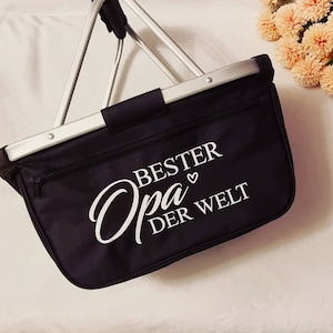 Einkaufskorb personalisiert für die Beste Mama, Oma, Tante, Opa, Patentante usw. der welt