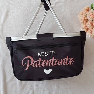 Einkaufskorb personalisiert für die Beste Mama, Oma, Tante, Opa, Patentante