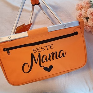 Einkaufskorb personalisiert für die Beste Mama, Oma, Tante, Opa, Patentante