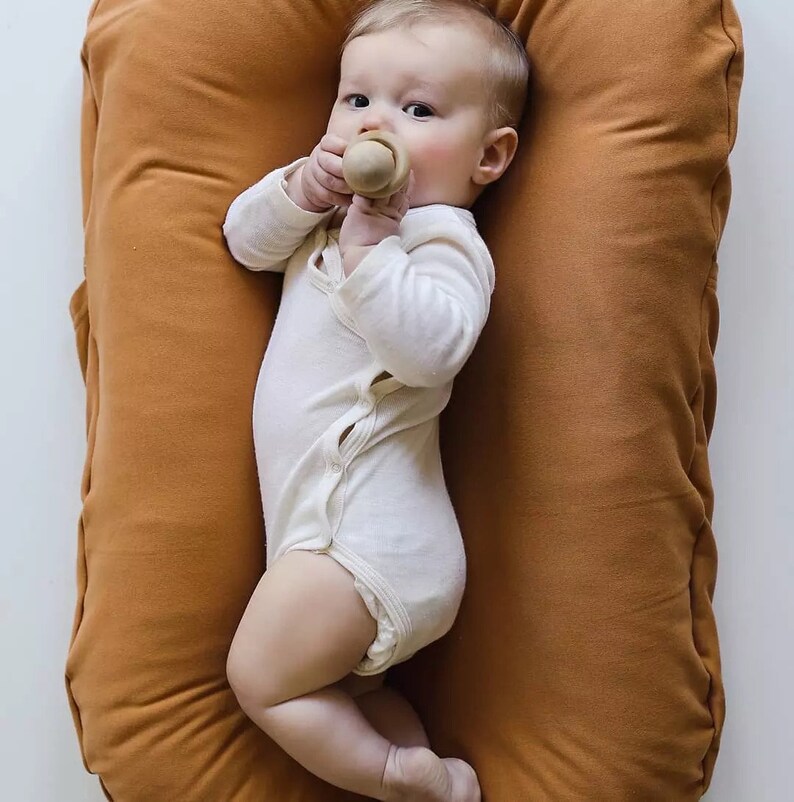 Rust Baby Nest Lounger Co Sleeper image 5