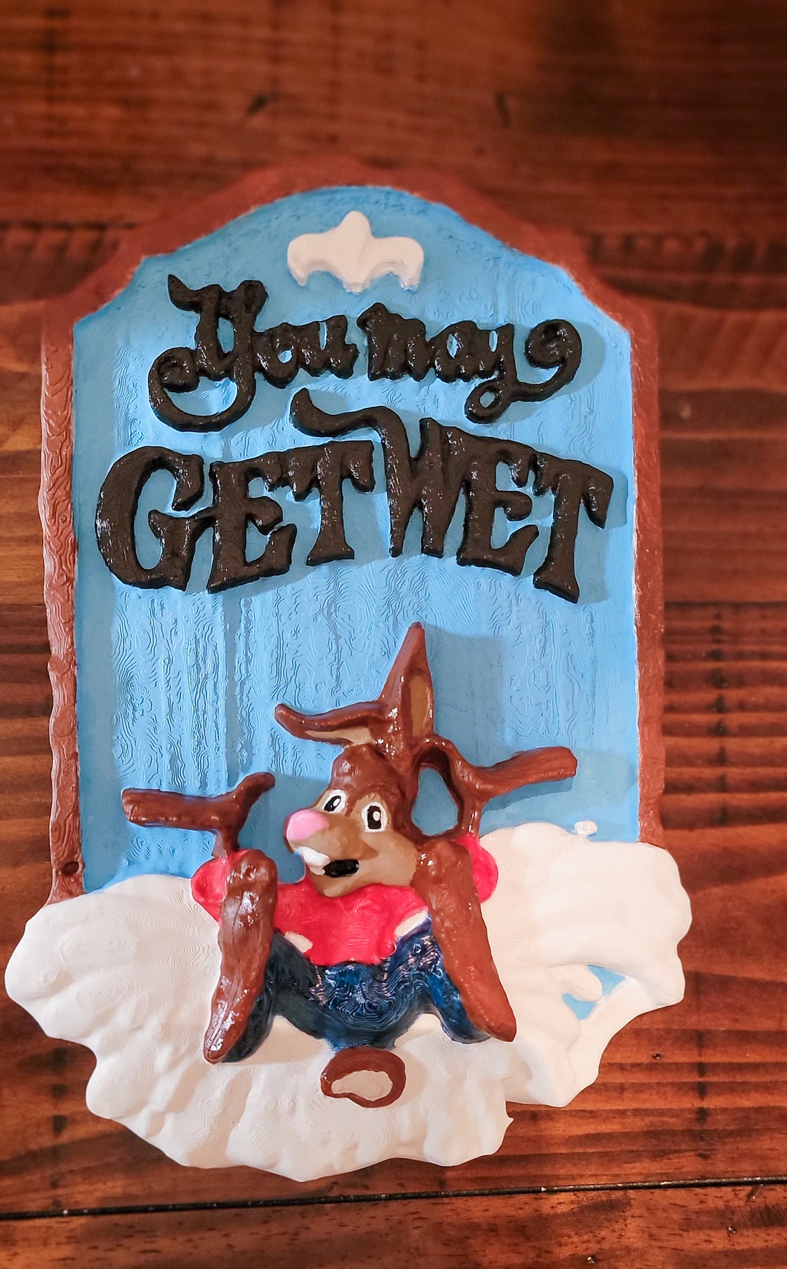 Splash Mountain You May Get Wet Sign, Splash Mountain Sign, Custom