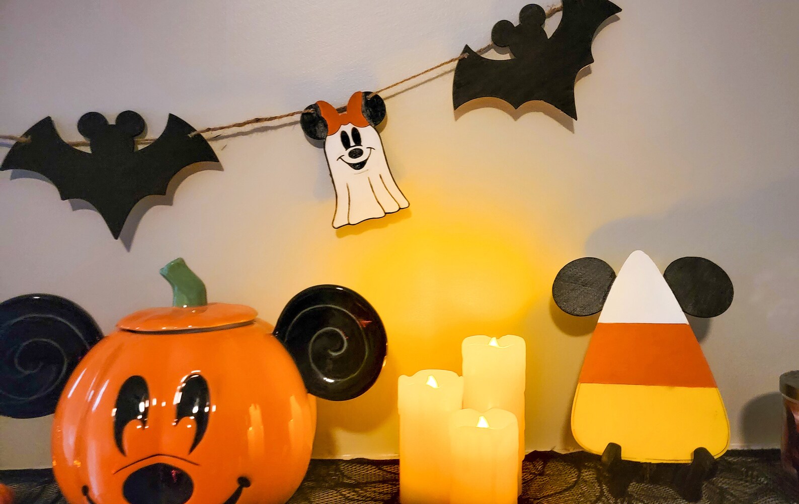 Mickey Halloween Garland, Mickey Ghost, Mickey Bats, Disney Halloween