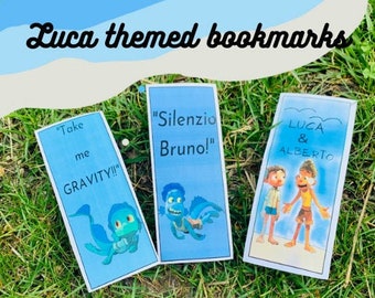 Luca themed bookmarks