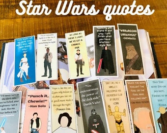 Space character quotes~~~St*r Wars bookmarks!