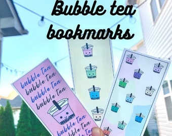 Bubble tea bookmarks!~~~