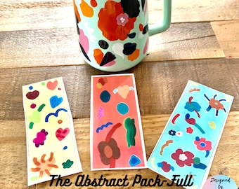 The Abstract pack l Abstract themed bookmarks & comes laminated