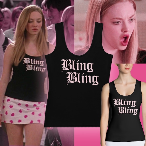 Bling Bling Fitted Tanks Top