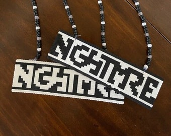 NGHTMRE Logo Perler Bead Kandi Necklace