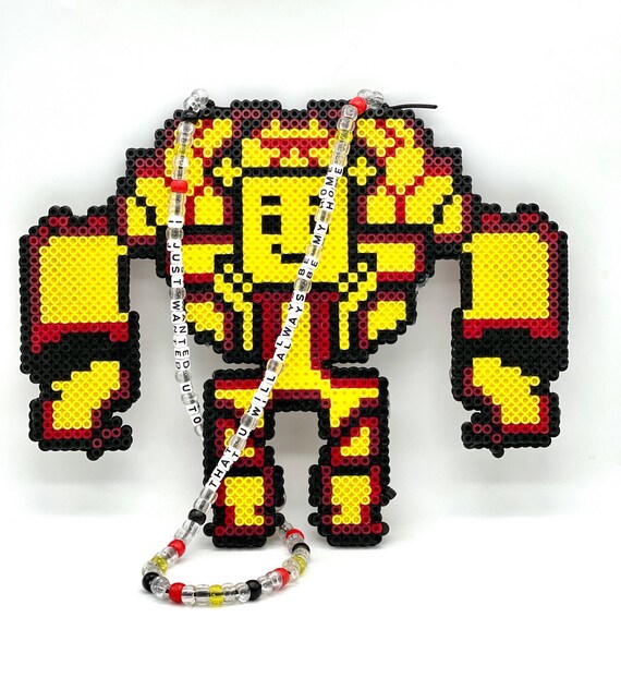 Dion Timmer home 2-sided Robot Perler -