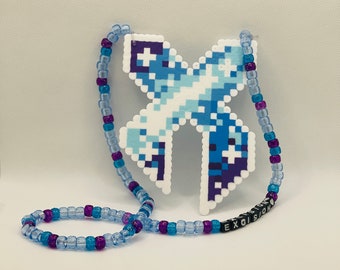 Spiderman/excision Perler Necklace | Etsy