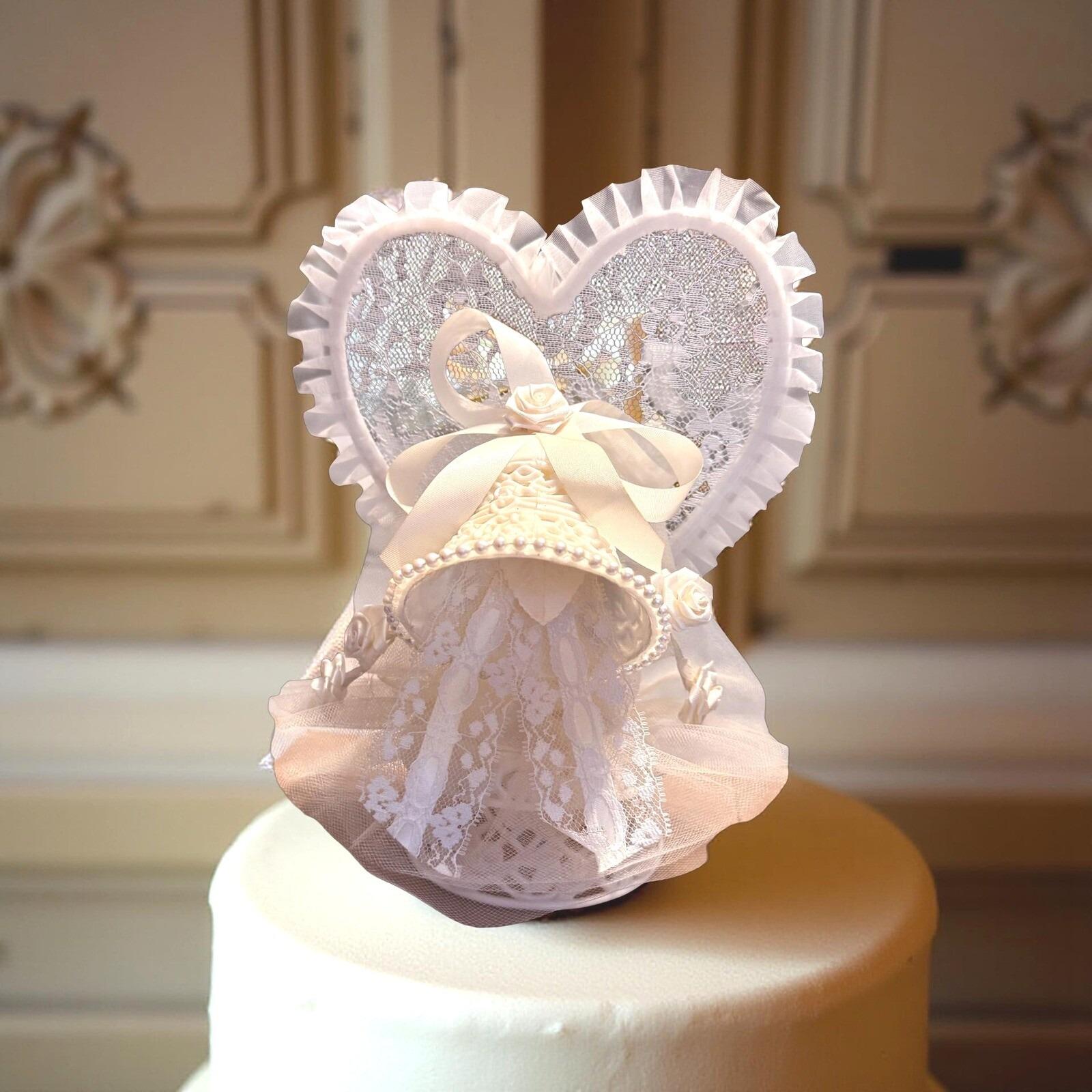 Wedding Bell Cake Topper 1950