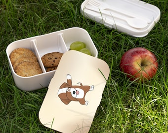 Dog Bento Lunch Box Dog Lover Gift for Teacher School Lunch Teacher Classroom Gift Kawaii Dog Funny Gift Lunch Box for Back to School Lunch