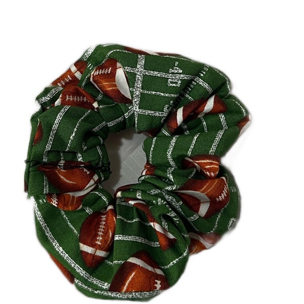 Football Hair Scrunchie-Ponytail Holder, Scrunchie Hair Ties, Scrunchy, Hair Fashion, Gift for Women, Fall, Hair Accessories, Gifts & Favors