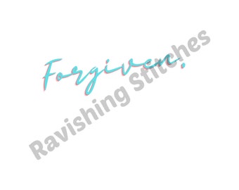 Forgiven PNG Image, Instant Download, Sublimation Design, Creative Image, Digital File, Craft, Graphic, Clip Art, Designs