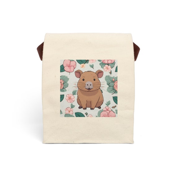 Capybara Lunchbag - Isolierte Mittagstasche Mit Süßem Capybara Design
