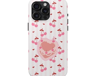 Coquette Kirschen Handyhülle, Coquette Handyhülle, Kawaii Handyhülle, Girly Handyhülle, Cottagecore Handyhülle, Ästhetische Handyhülle