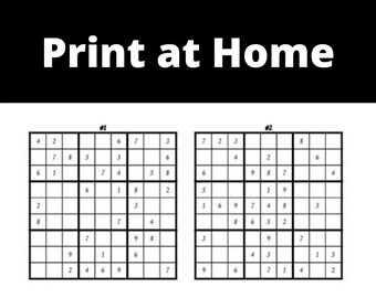 sudoku easy etsy