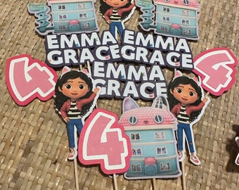 Gabby’s Dollhouse Cupcake Toppers