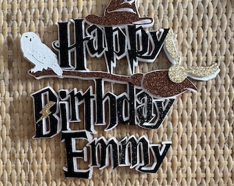 Wizard Harry Potter Themed Cake Topper