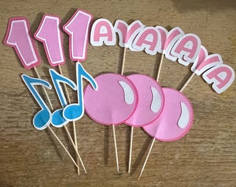 Bubblegum Ms. Rachel Cupcake Toppers