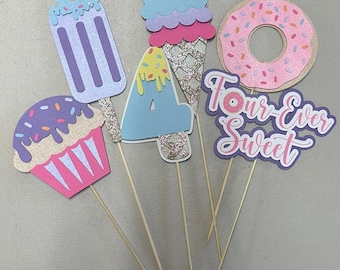 Four-Ever Sweet Birthday Centerpiece Picks